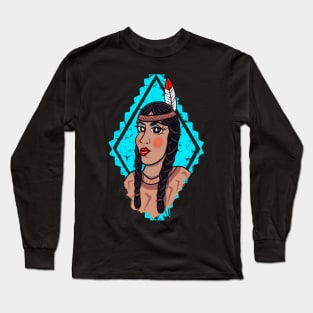 Native American Female Long Sleeve T-Shirt